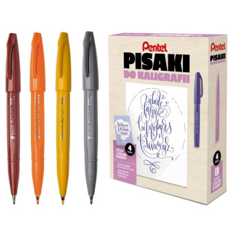 Kurs letteringu, zestaw do kaligrafii - Pentel - EFGN