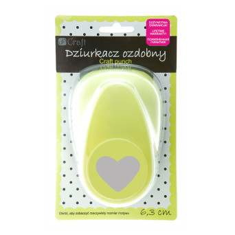 Dziurkacz ozdobny Serce - DpCraft - 6,3 cm