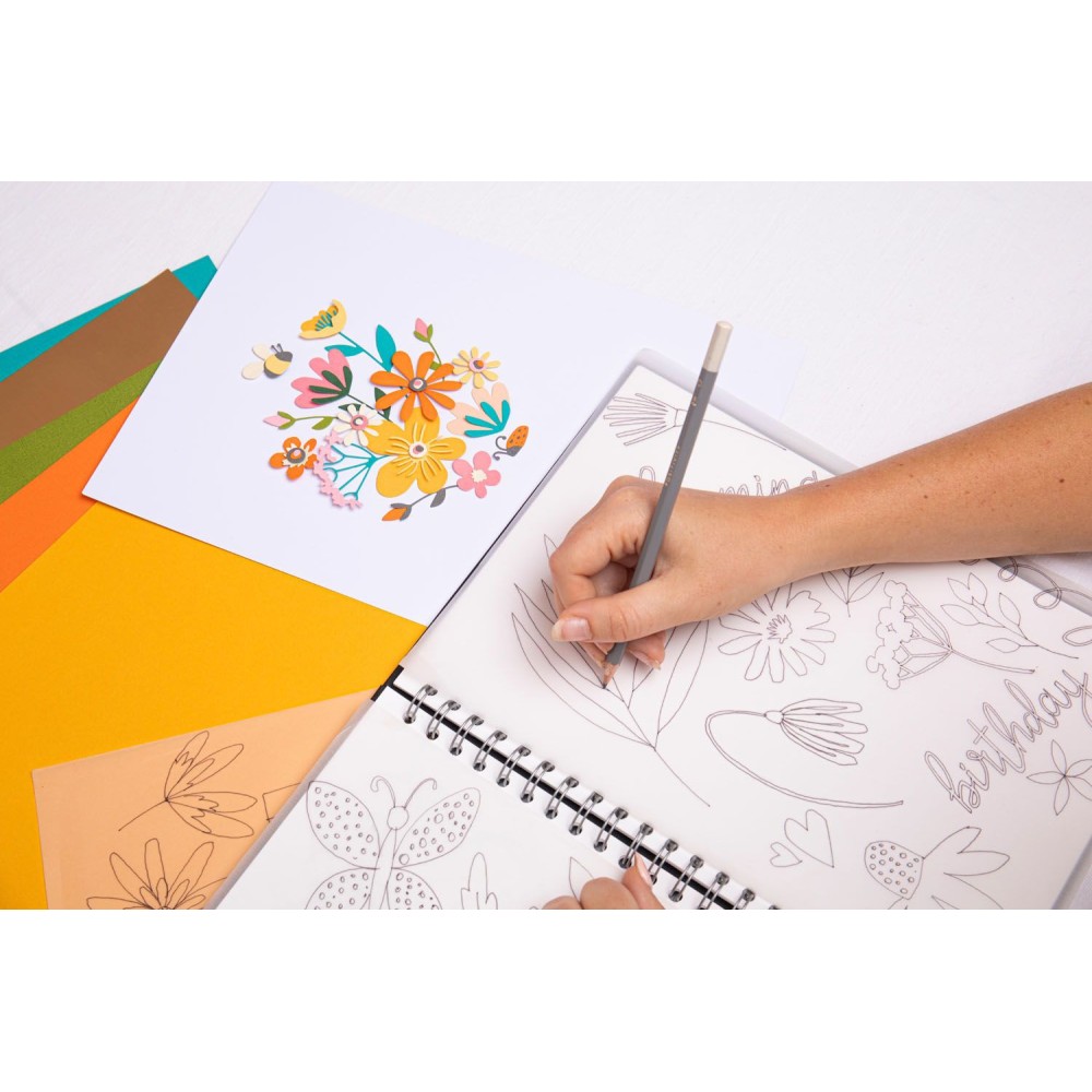 Zestaw wykrojników Thinlits - Sizzix - Fabulous Bold Florals, 16 szt.