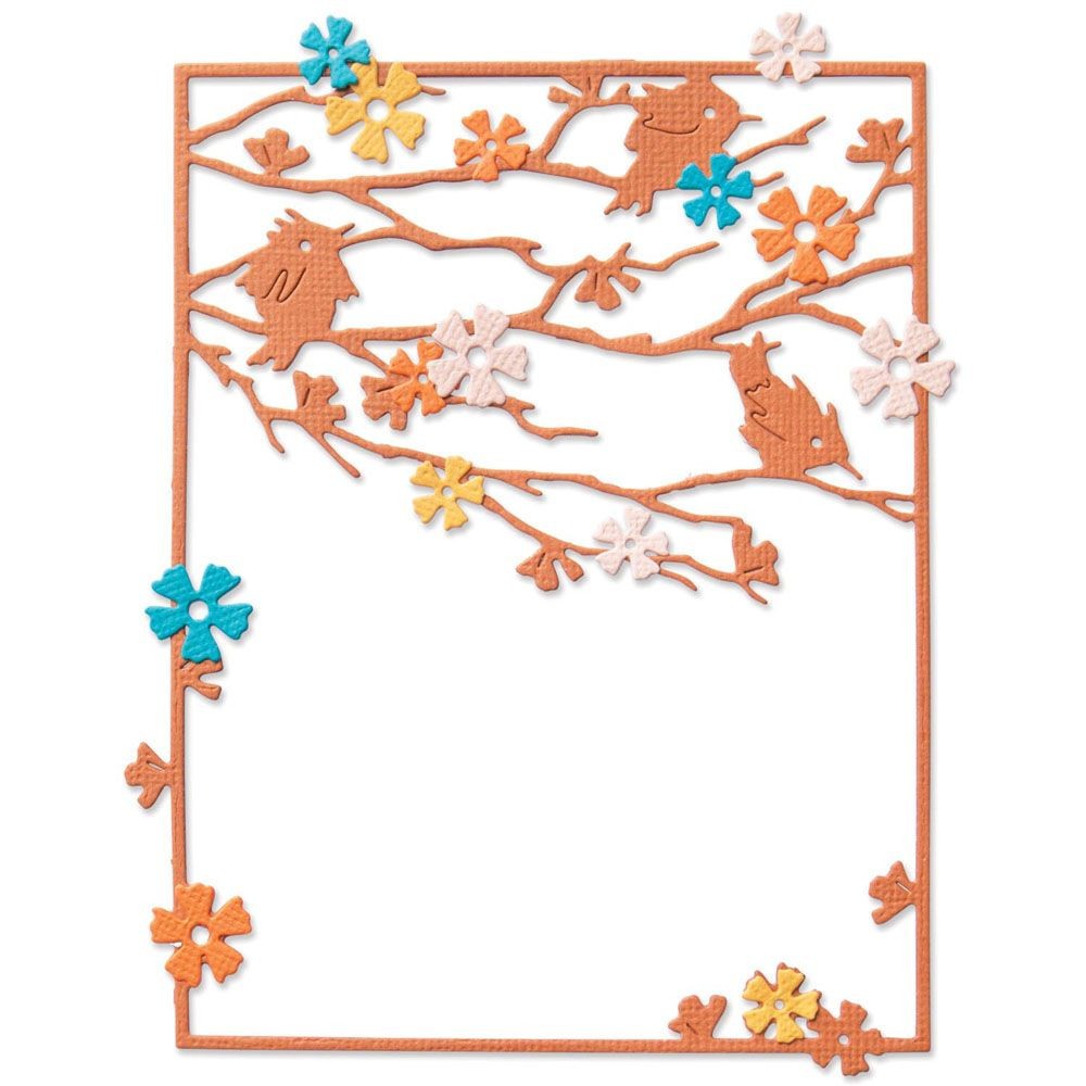 Zestaw wykrojników Thinlits - Sizzix - Woodland Cardfront, 2 szt.