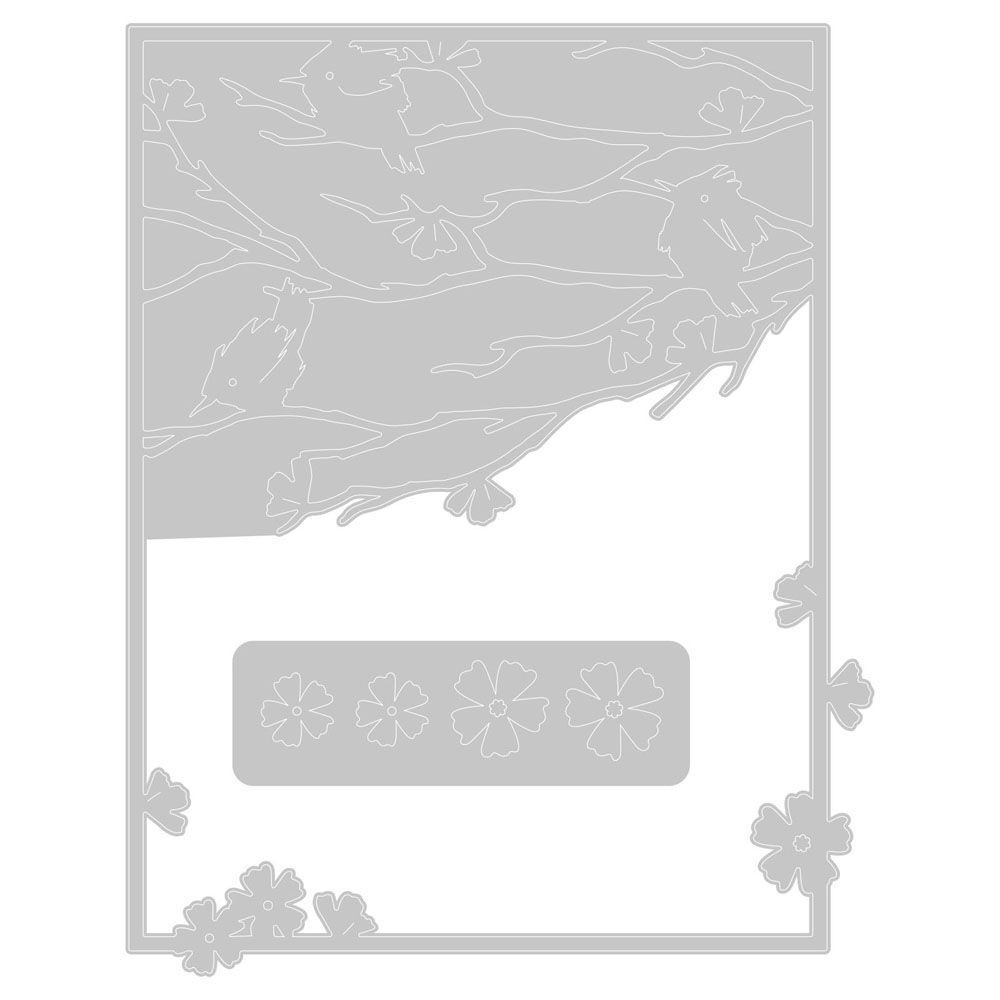 Zestaw wykrojników Thinlits - Sizzix - Woodland Cardfront, 2 szt.