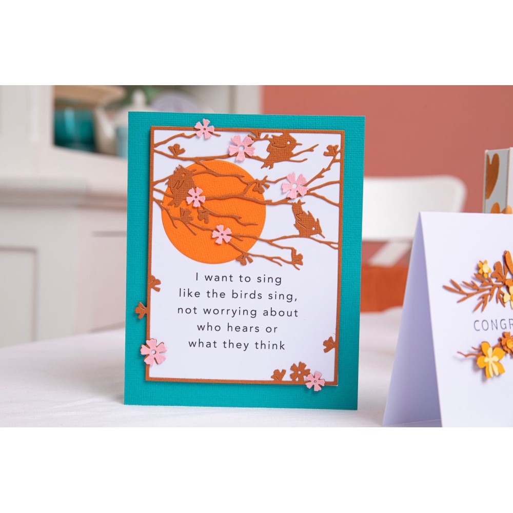 Zestaw wykrojników Thinlits - Sizzix - Woodland Cardfront, 2 szt.
