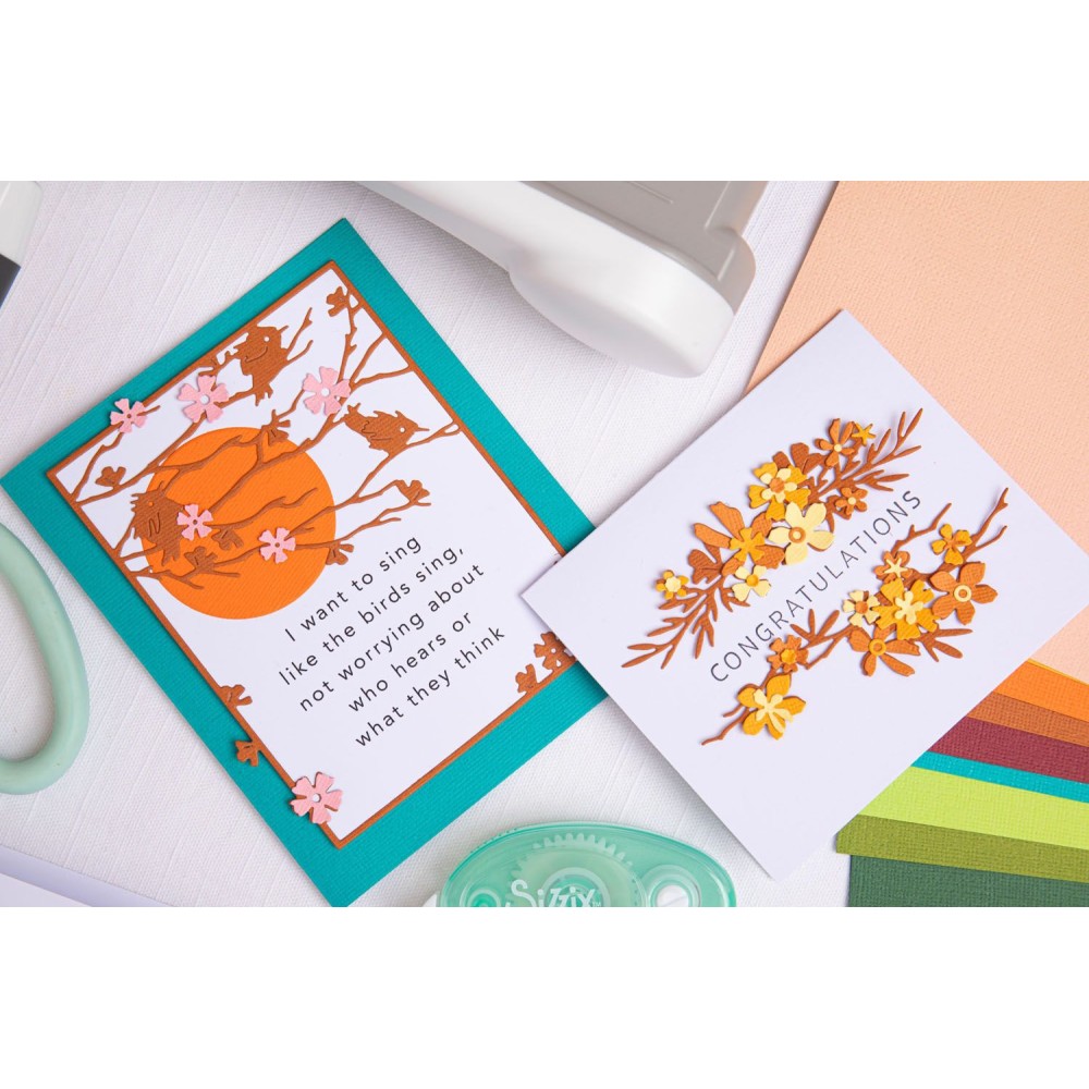 Zestaw wykrojników Thinlits - Sizzix - Woodland Cardfront, 2 szt.