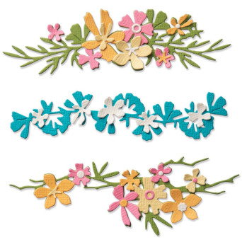 Set of Thinlits cutting dies - Sizzix - Woodland Borders, 7 pcs.