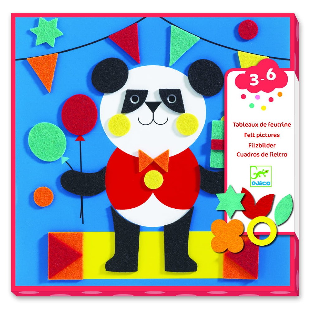 Set of felt pictures - Djeco - Sweet Creatures