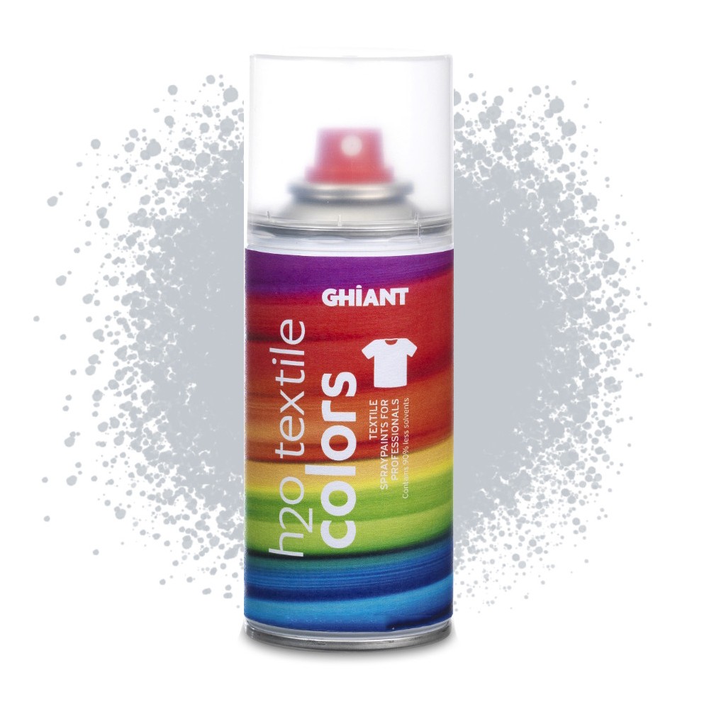 Farba do tkanin w sprayu H2O Textile Colors - Ghiant - srebrna, 150 ml