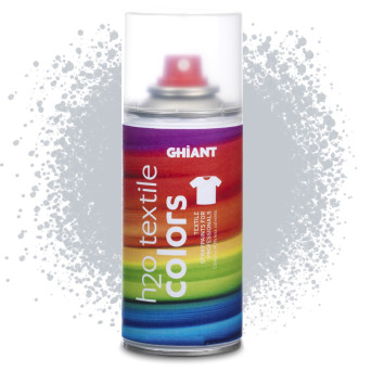 Farba do tkanin w sprayu H2O Textile Colors - Ghiant - srebrna, 150 ml