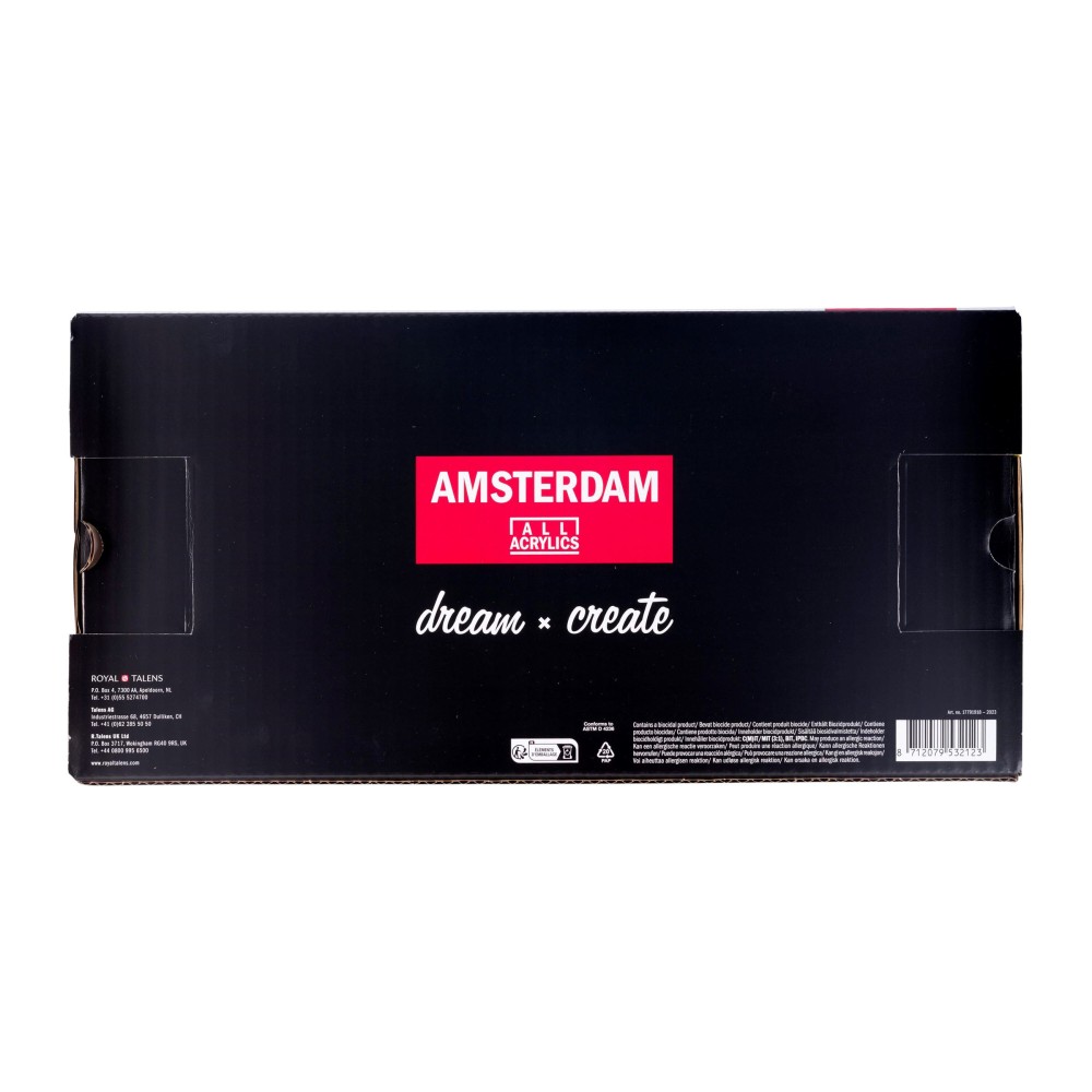 Set of acrylic paints, Primary - Amsterdam - 18 colors x 120 ml