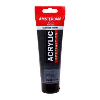 Farba akrylowa - Amsterdam - 850, Metallic Black, 120 ml