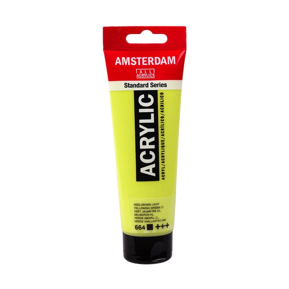Farba akrylowa - Amsterdam - 664, Yellowish Green Light, 120 ml