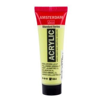 Acrylic paint in tube - Amsterdam - 664, Yellowish Green Light, 20 ml