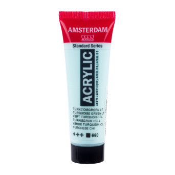 Farba akrylowa - Amsterdam - 660, Turquoise Green Light, 20 ml