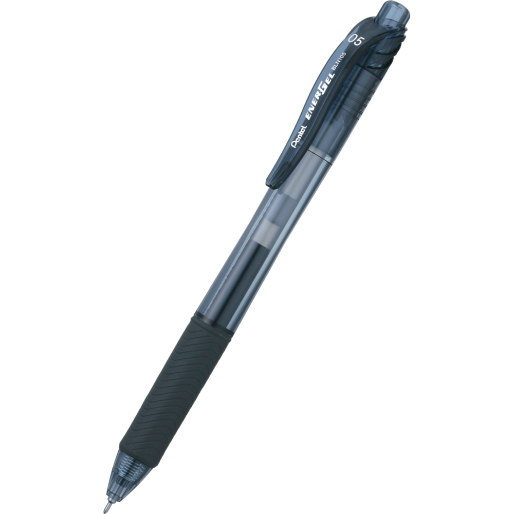 Cienkopis kulkowy EnerGel 105 - Pentel - czarny, 0,5 mm