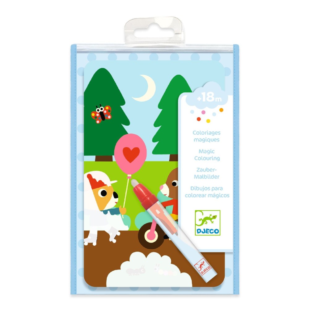 Water coloring book for kids - Djeco - In the park