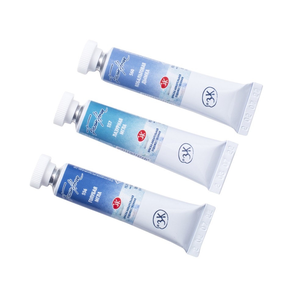 Set of watercolor paints White Nights Midnight - St. Petersburg - 3 colors