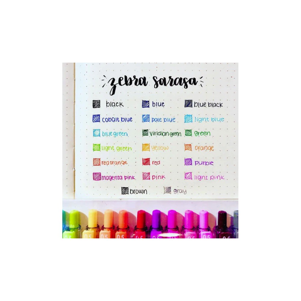Sarasa Clip gel pen - Zebra - Vintage Sepia Black, 0,5 mm