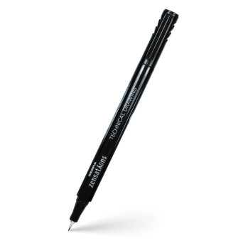 Pisak kreślarski Technical Drawing Zensations - Zebra - Black, 0,4 mm