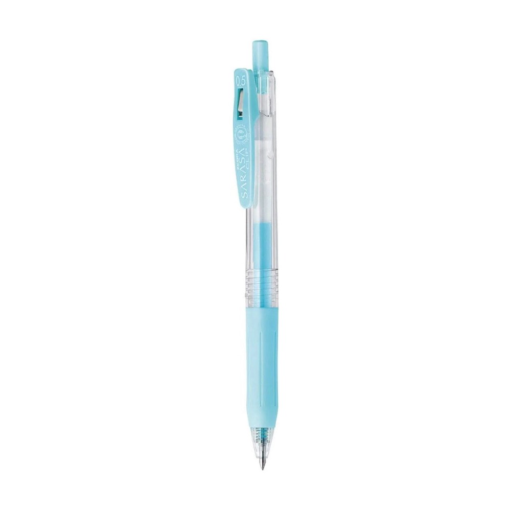 Długopis żelowy Sarasa Clip - Zebra - Milk Blue, 0,5 mm