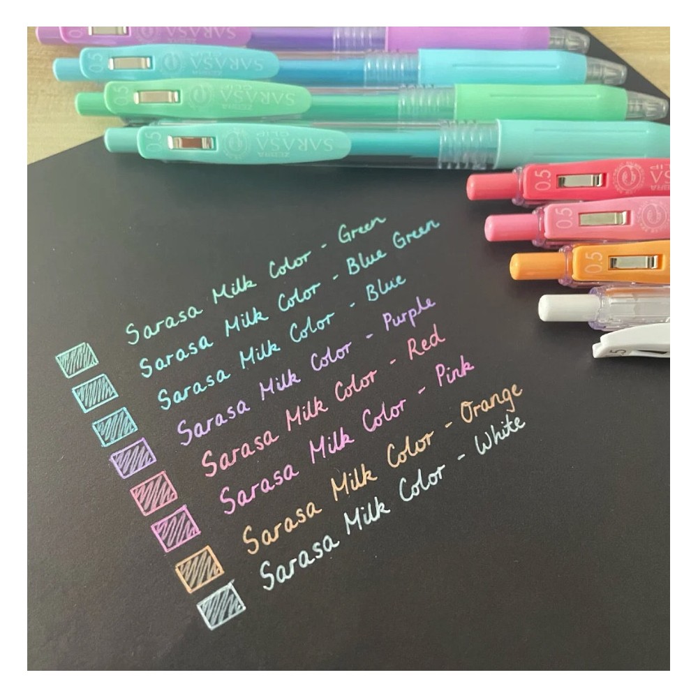 Sarasa Clip gel pen - Zebra - Milk Blue, 0,5 mm