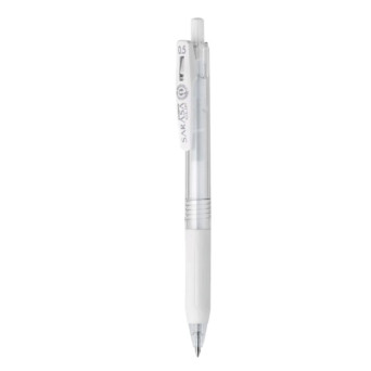 Długopis żelowy Sarasa Clip - Zebra - Milk White, 0,5 mm