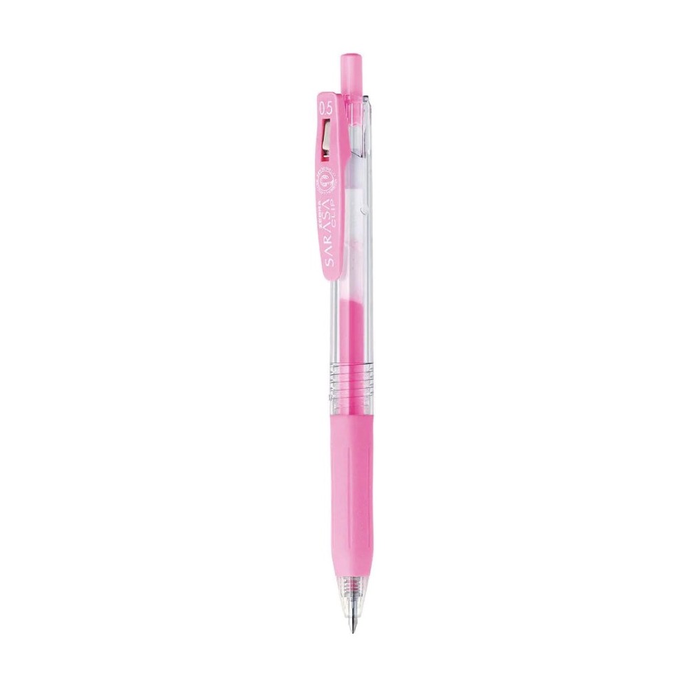 Długopis żelowy Sarasa Clip - Zebra - Milk Pink, 0,5 mm