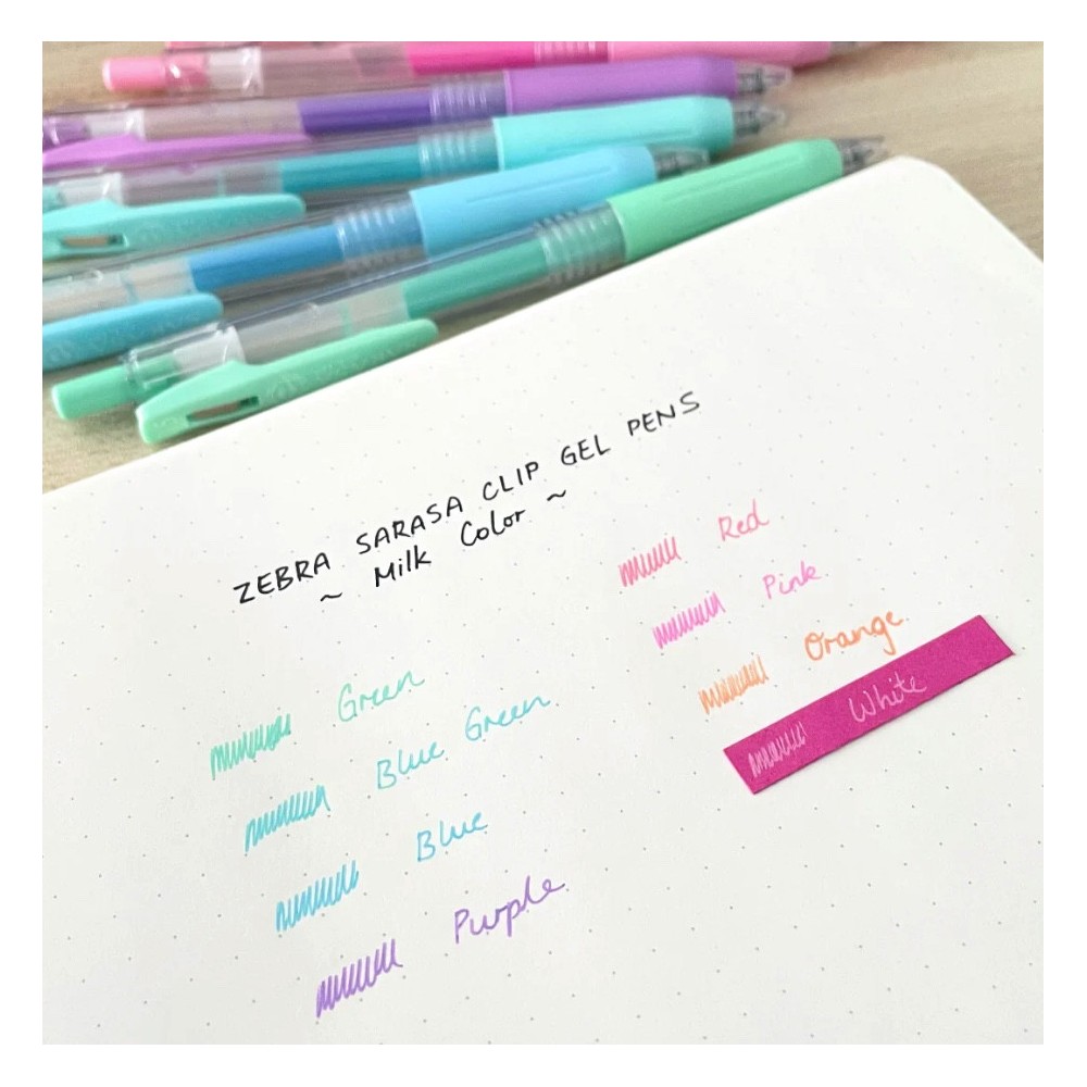 Sarasa Clip gel pen - Zebra - Milk Orange, 0,5 mm