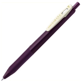 Długopis żelowy Sarasa Clip - Zebra - Vintage Bordeaux Purple, 0,5 mm