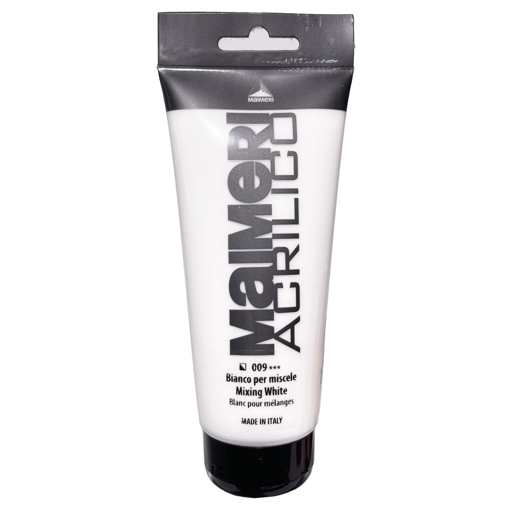 Acrylic paint Acrilico - Maimeri - 009, Mixing White, 200 ml