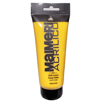 Farba akrylowa Acrilico - Maimeri - 072, Orange Yellow, 200 ml