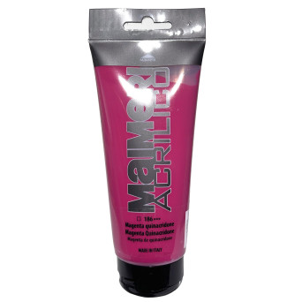 Farba akrylowa Acrilico - Maimeri - 186, Quinacridone Magenta, 200 ml