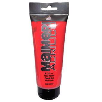 Acrylic paint Acrilico - Maimeri - 257, Pyrrole Red, 200 ml