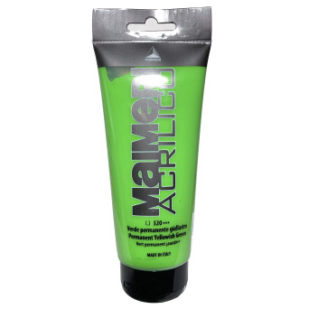 Acrylic paint Acrilico - Maimeri - 320, Permanent Green Yellow, 200 ml