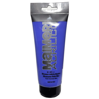 Farba akrylowa Acrilico - Maimeri - 441, Ultramarine Violet Blue, 200 ml