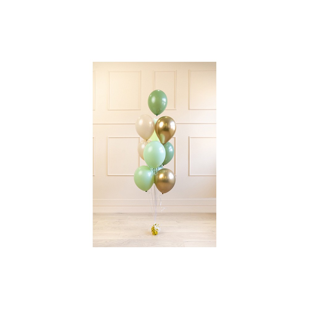 Latex balloons - green, 10 pcs.