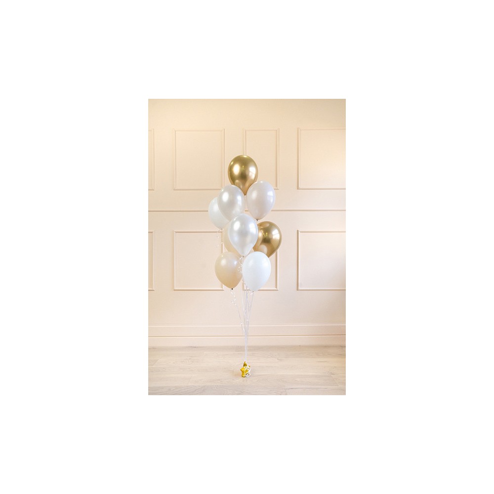 Balony lateksowe - białe, 10 szt.