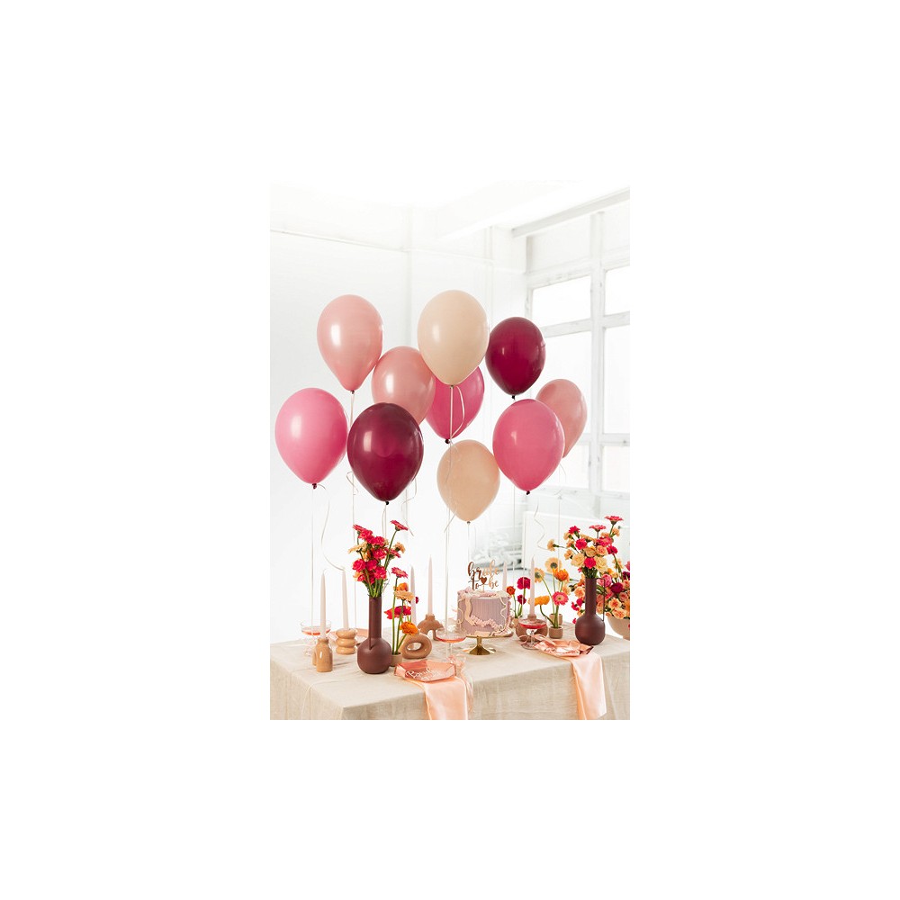 Latex balloons - pink, 10 pcs.