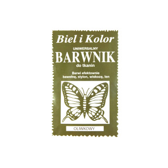 Barwnik do tkanin - Biel i kolor - oliwkowy, 10 g
