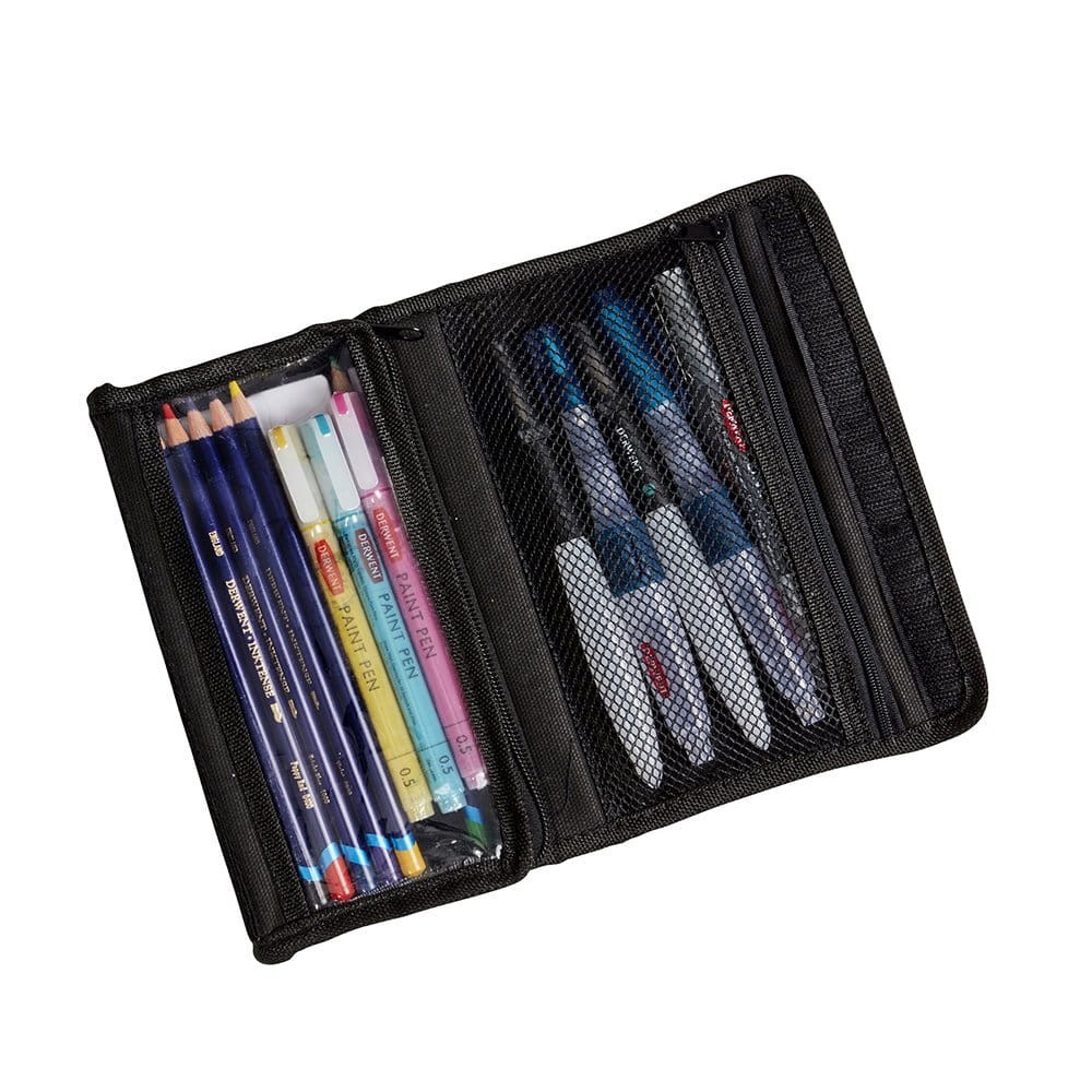 Piórnik materiałowy Art Pack - Derwent - 11,5 x 20 x 2 cm