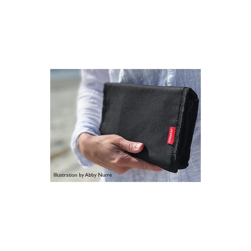Pencil case Art Pack - Derwent - black, 11,5 x 20 x 2 cm