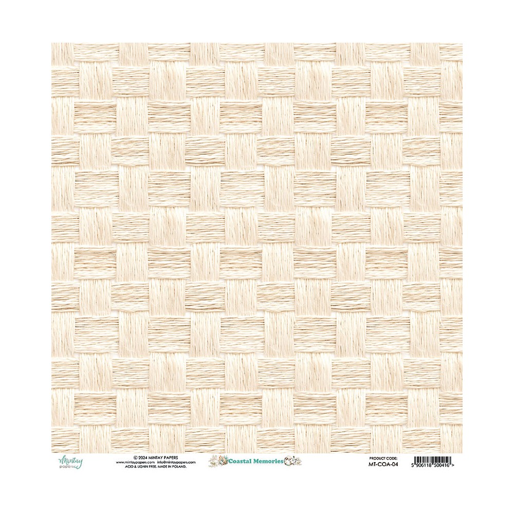 Scrapbooking paper 30,5 x 30,5 cm - Mintay - Coastal Memories 04