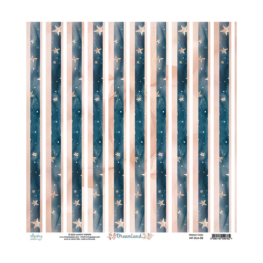 Papier do scrapbookingu 30,5 x 30,5 cm - Mintay - Dreamland 02