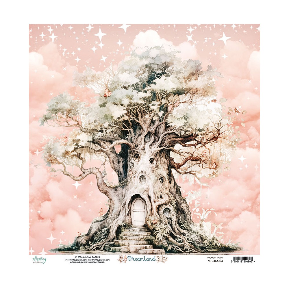 Papier do scrapbookingu 30,5 x 30,5 cm - Mintay - Dreamland 04
