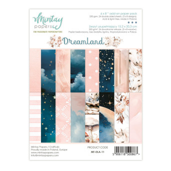 Zeszyt uzupełniający z papierami do scrapbookingu - Mintay - Dreamland