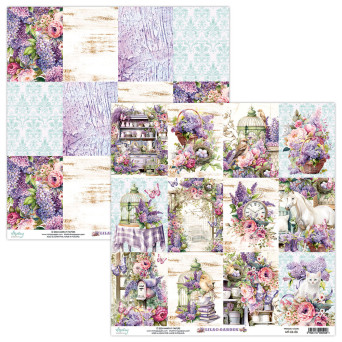 Papier do scrapbookingu 30,5 x 30,5 cm - Mintay - Lilac Garden 06