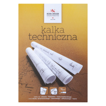 Kalka kreślarska Diamant A4 - Koh-I-Noor - 90 g/m2, 20 arkuszy