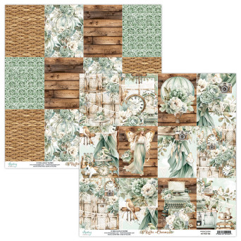 Scrapbooking paper 30,5 x 30,5 cm - Mintay - Rustic Charms 06