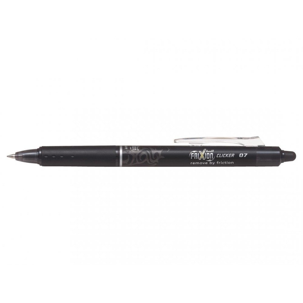 Pióro kulkowe, długopis ścieralny Frixion Clicker - Pilot - czarne, 0,7 mm