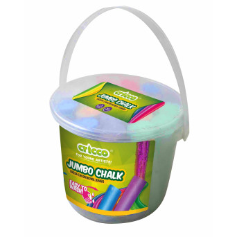 Kreda kolorowa dla dzieci w wiaderku - Cricco - 7 kolorów, 20 szt.
