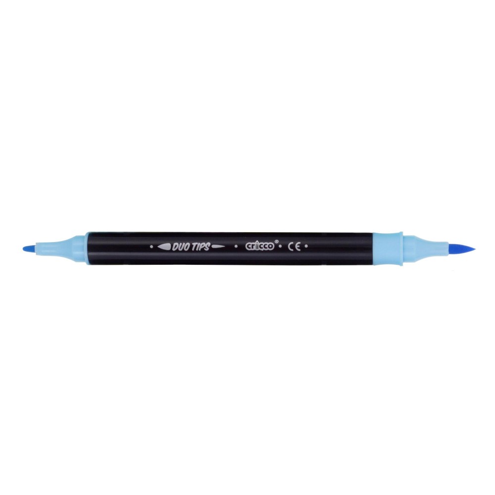 Set of double-sided brush markers - Cricco - pastel, 6 colors