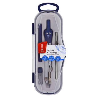 Metal compass with accessories - MemoBe - 5 elements